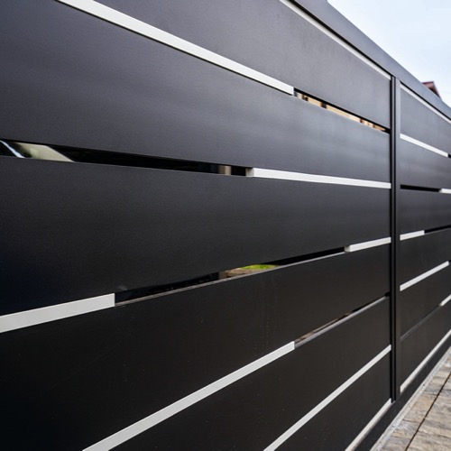 Gard aluminiu - RAL 9005