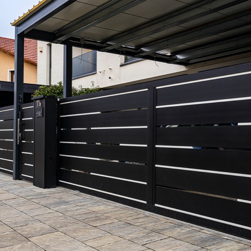 Gard aluminiu - RAL 9005