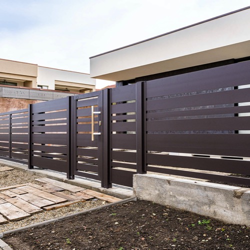 Gard aluminiu - RAL 8019