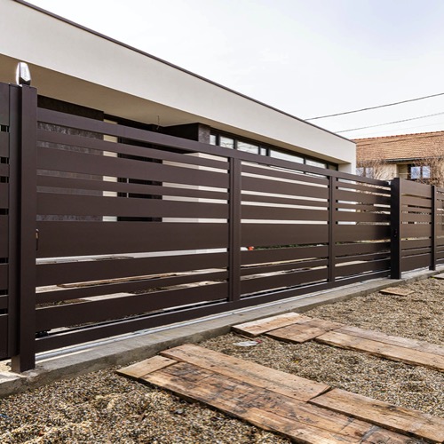 Gard aluminiu - RAL 8019