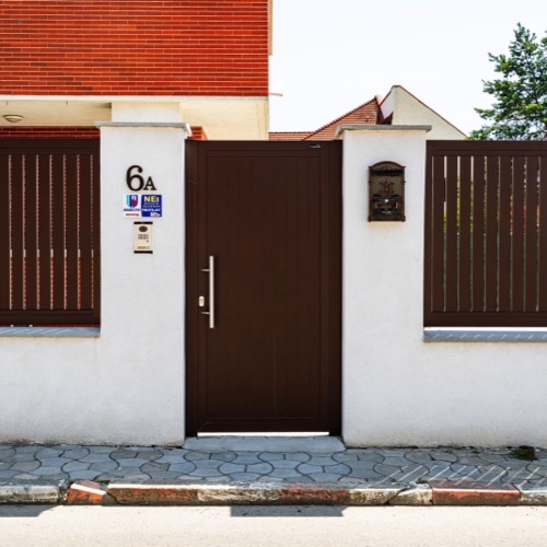 Gard aluminiu - RAL 8017