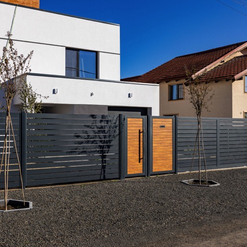 Gard aluminiu - RAL 7016