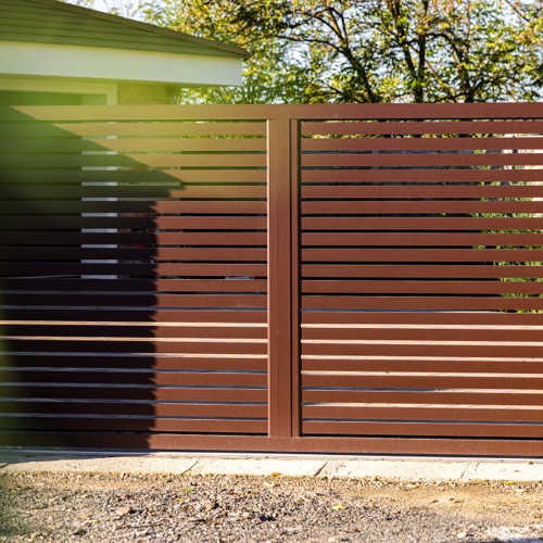 Gard aluminiu - RAL 8017