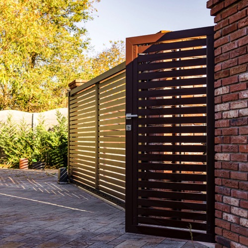 Gard aluminiu - RAL 8017