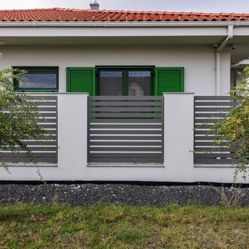 Gard aluminiu - RAL 7039