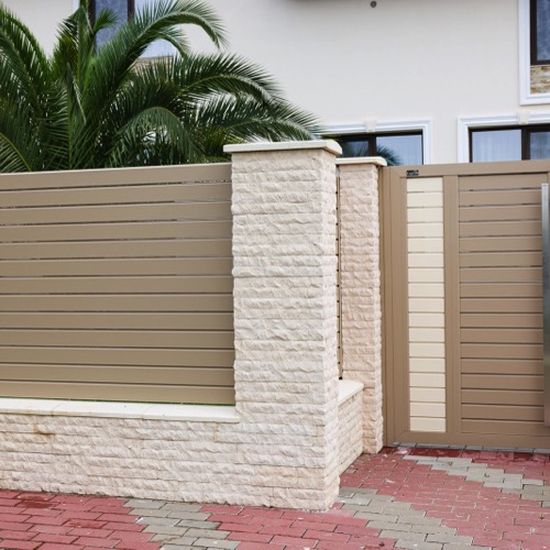 Gard aluminiu - RAL 1019/1015