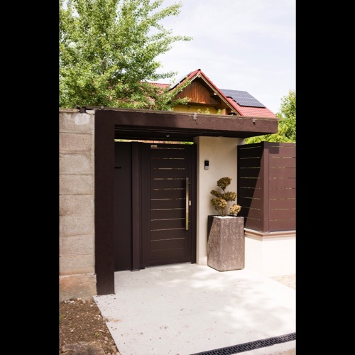 Gard aluminiu - RAL 8019