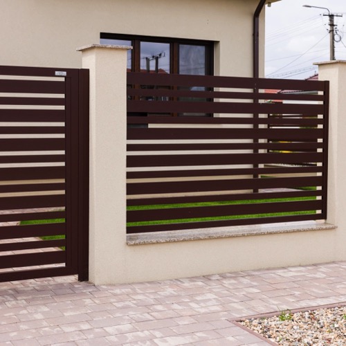 Gard aluminiu - RAL 8017