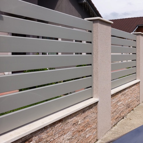 Gard aluminiu - RAL 9006