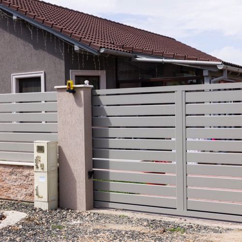 Gard aluminiu - RAL 9006
