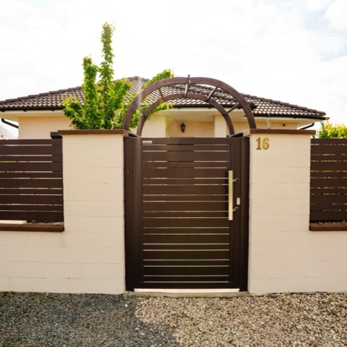 Gard aluminiu - RAL 8017