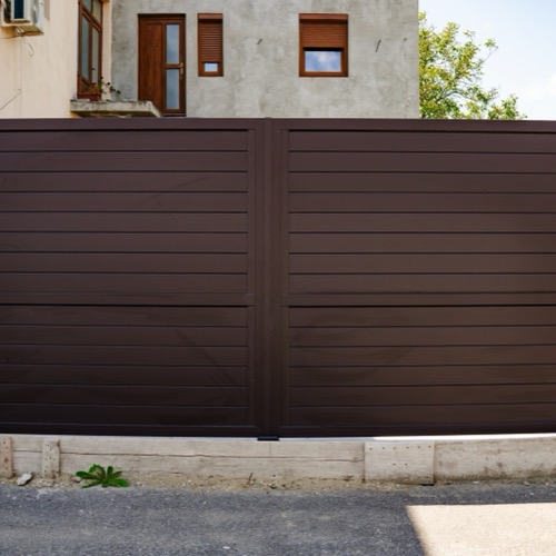 Gard aluminiu - RAL 8019