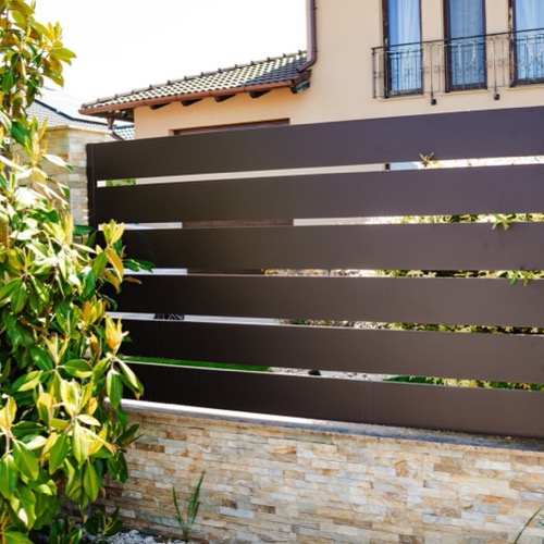Gard aluminiu - RAL 8019
