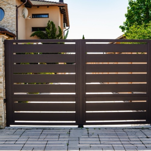 Gard aluminiu - RAL 8019